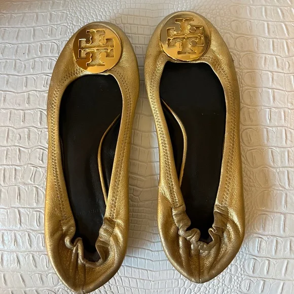 Tory birch shoes gold - Picture 1 of 7